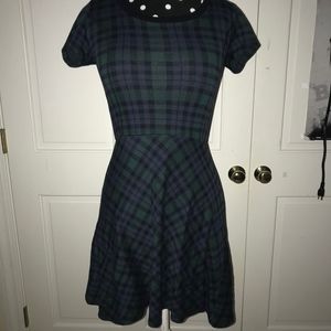 Jack Wills Skater Dress, Green